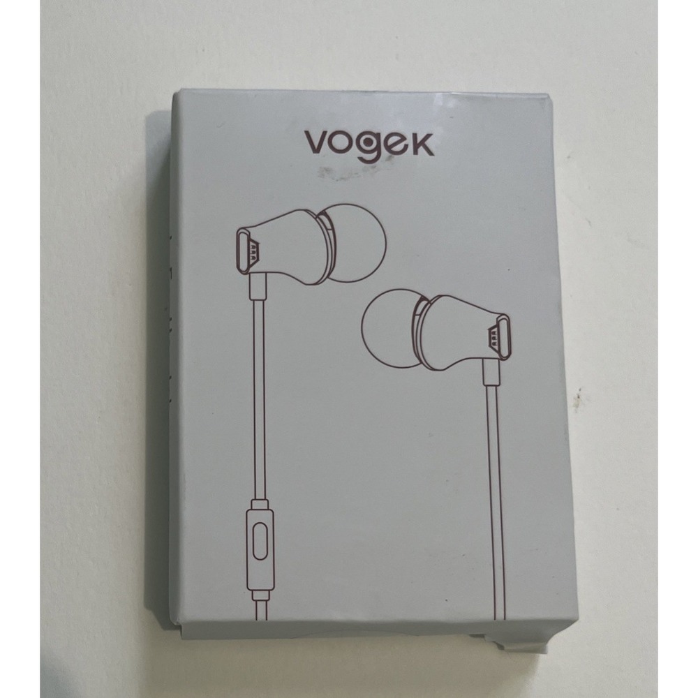 Vogek In Ear Headphones, Ergonomic Base Earbuds‎ New